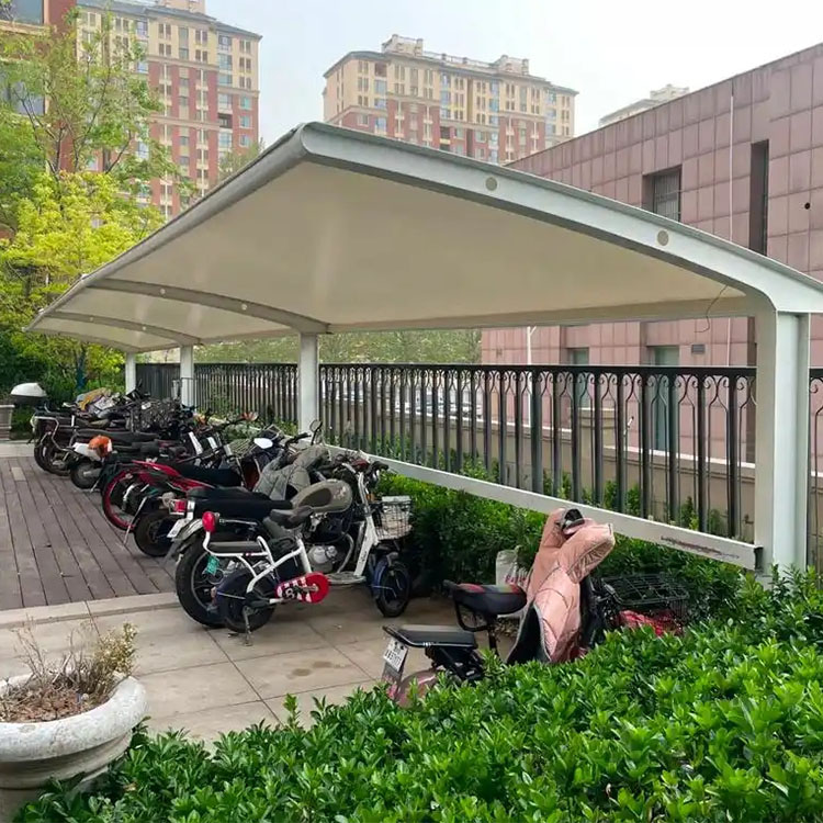 七台河膜结构电动车棚